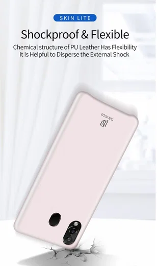 Dux Ducis Skin Lite Kunstleren Coating Hoesje Samsung Galaxy A40 Zwart afbeelding 15