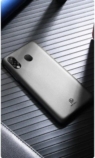 Dux Ducis Skin Lite Kunstleren Coating Hoesje Samsung Galaxy A40 Zwart afbeelding 6