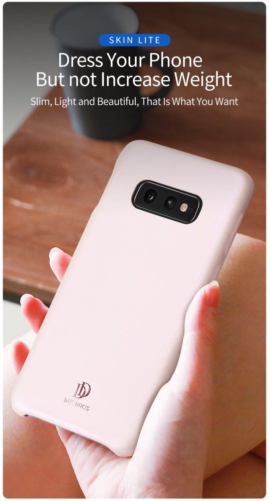 Dux Ducis Skin Lite Kunstleren Coating Hoesje Galaxy S10E Blauw afbeelding 10