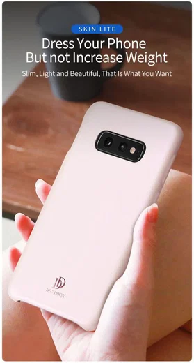 Dux Ducis Skin Lite Kunstleren Coating Hoesje Galaxy S10E Blauw afbeelding 10