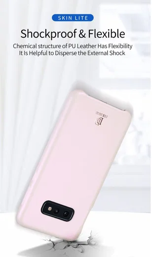 Dux Ducis Skin Lite Kunstleren Coating Hoesje Galaxy S10E Blauw afbeelding 15