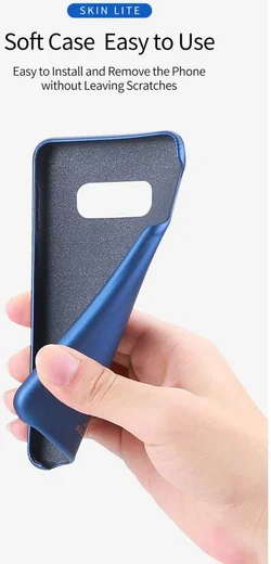 Dux Ducis Skin Lite Kunstleren Coating Hoesje Galaxy S10E Blauw afbeelding 16