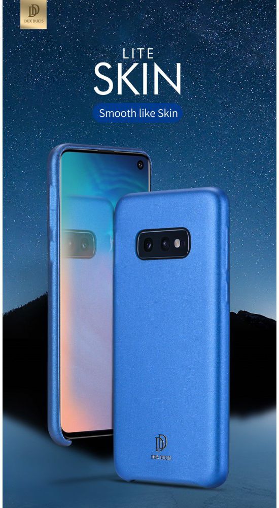 Dux Ducis Skin Lite Kunstleren Coating Hoesje Galaxy S10E Blauw afbeelding 6
