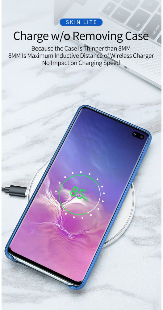 Dux Ducis Skin Lite Kunstleren Coating Hoesje Galaxy S10 Plus Zwart afbeelding 16