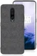 OnePlus 7 Pro Hoesje met Kunstleer Coating Zwart afbeelding 1