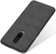 OnePlus 7 Pro Hoesje met Kunstleer Coating Zwart afbeelding 2