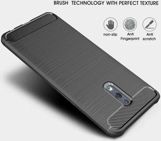 Oppo Reno Geborsteld TPU Hoesje Blauw afbeelding 4