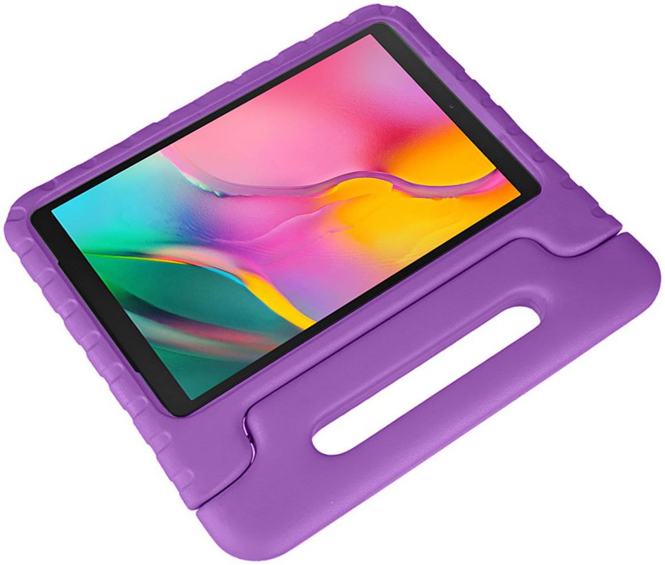 Samsung Galaxy Tab A 10.1 (2019) Kinder Tablethoes met Handvat Paars afbeelding 5