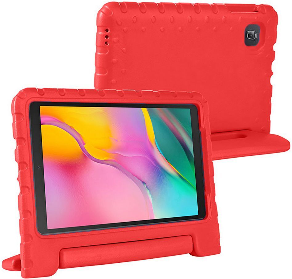 Samsung Galaxy Tab A 10.1 (2019) Kinder Tablethoes met Handvat Rood afbeelding 2