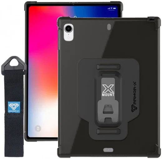Armor X ZXT-Series iPad Pro 11 (2018) Bumper TPU Hoes Zwart afbeelding 1