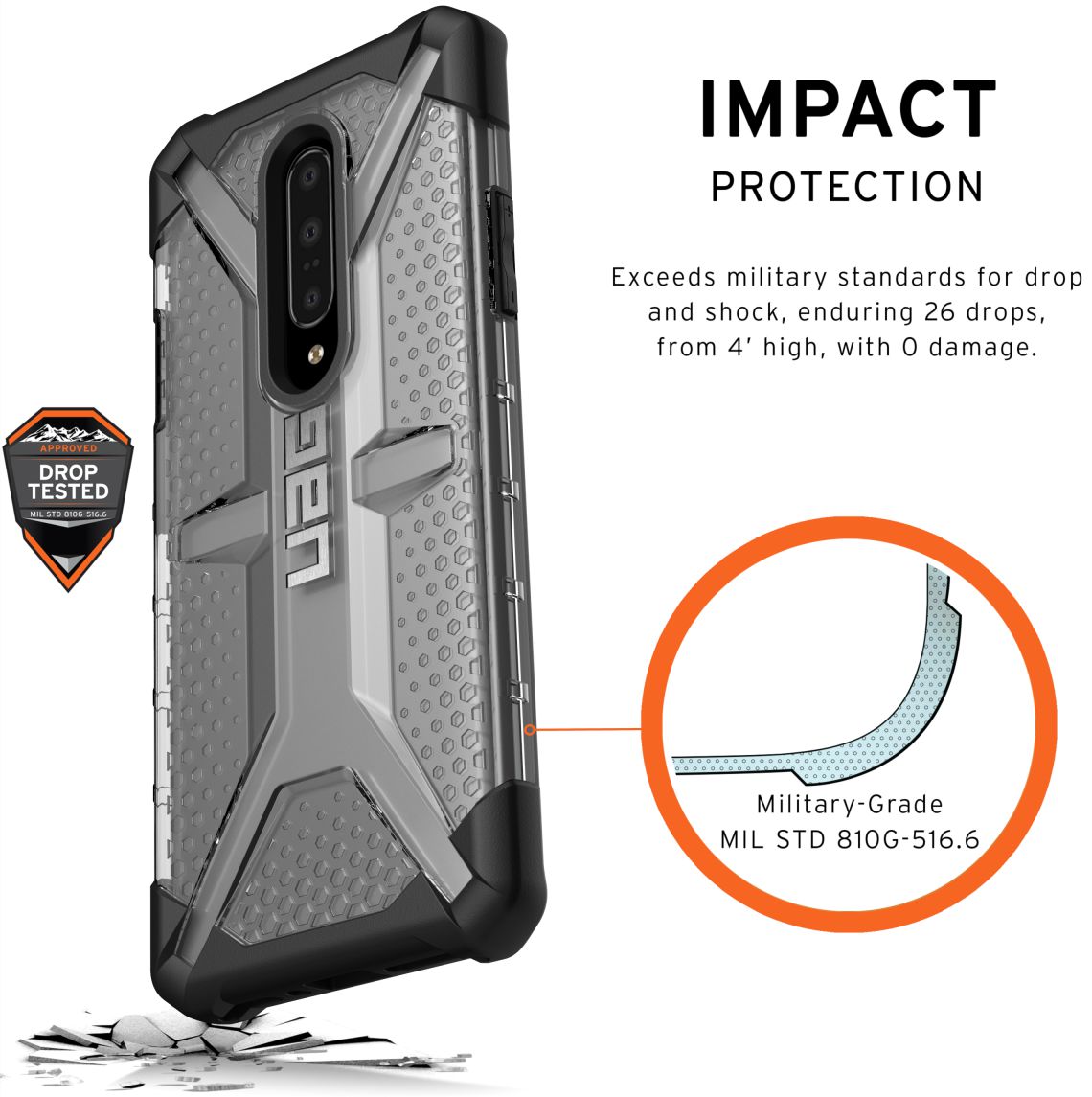 UAG Plasma Hoesje OnePlus 7 Pro Ice afbeelding 4