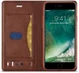 iPhone SE (2020/2022)/8/7 Hoesje Retro Portemonnee Book Case Bruin afbeelding 1