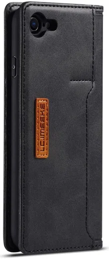 iPhone SE (2020/2022)/8/7 Hoesje Retro Portemonnee Book Case Zwart afbeelding 6