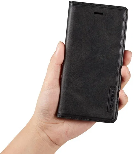 iPhone SE (2020/2022)/8/7 Hoesje Retro Portemonnee Book Case Zwart afbeelding 5