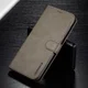 Samsung Galaxy A50 Book Case Hoesje Stijlvol Wallet Kunst Leer Grijs afbeelding 5