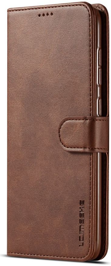 Samsung Galaxy A50 Book Case Hoesje Stijlvol Wallet Kunst Leer Bruin afbeelding 7