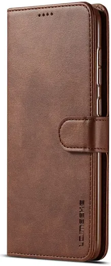 Samsung Galaxy A50 Book Case Hoesje Stijlvol Wallet Kunst Leer Bruin afbeelding 7