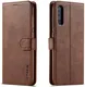 Samsung Galaxy A50 Book Case Hoesje Stijlvol Wallet Kunst Leer Bruin afbeelding 4