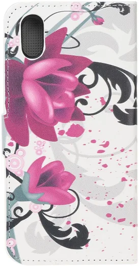 Huawei Y5 (2019) Portemonnee Hoesje met Bloem Print afbeelding 3