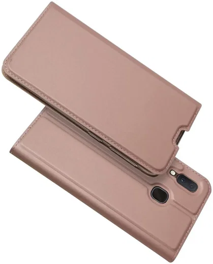 Samsung Galaxy A20e Portemonnee Hoesje Roze Goud afbeelding 7