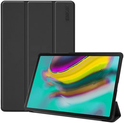 Samsung Galaxy Tab S5e Tri-Fold  Hoesje Zwart afbeelding 1