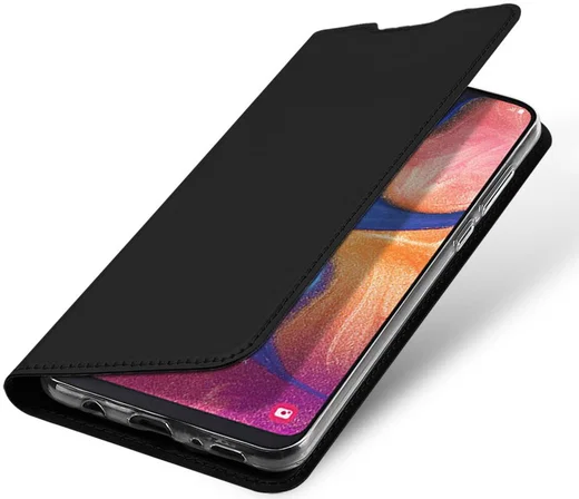 Dux Ducis Samsung Galaxy A20e Bookcase Hoesje Zwart afbeelding 1