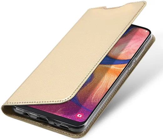 Dux Ducis Samsung Galaxy A20e Bookcase Hoesje Goud afbeelding 1