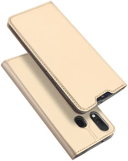Dux Ducis Samsung Galaxy A20e Bookcase Hoesje Goud afbeelding 5