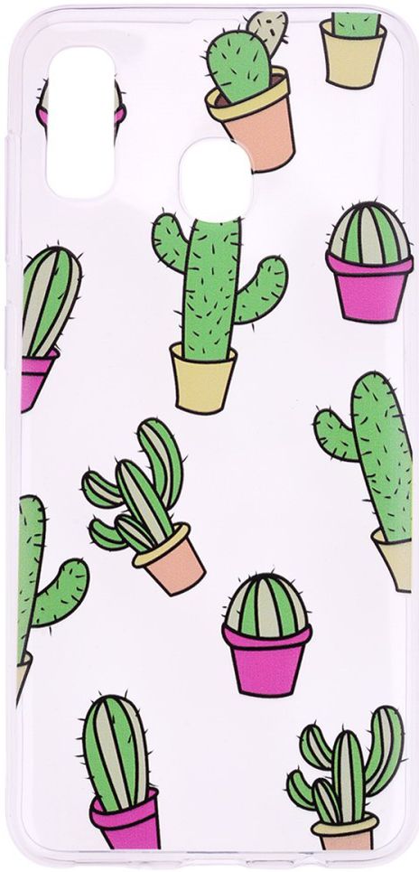 Samsung Galaxy A20e TPU Hoesje met Cactus Print afbeelding 1