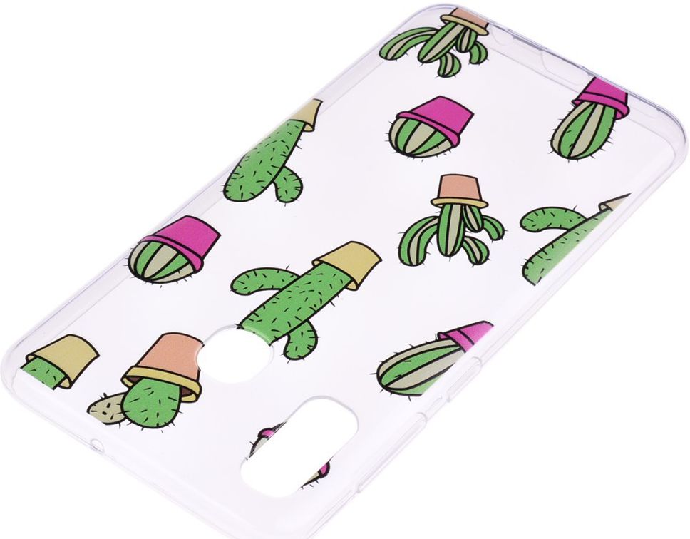 Samsung Galaxy A20e TPU Hoesje met Cactus Print afbeelding 3