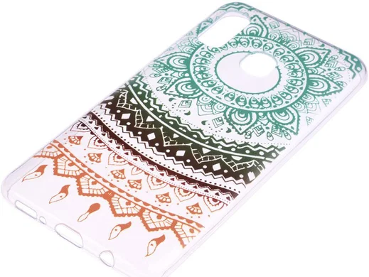 Samsung Galaxy A20e TPU Hoesje met Mandala Print afbeelding 2