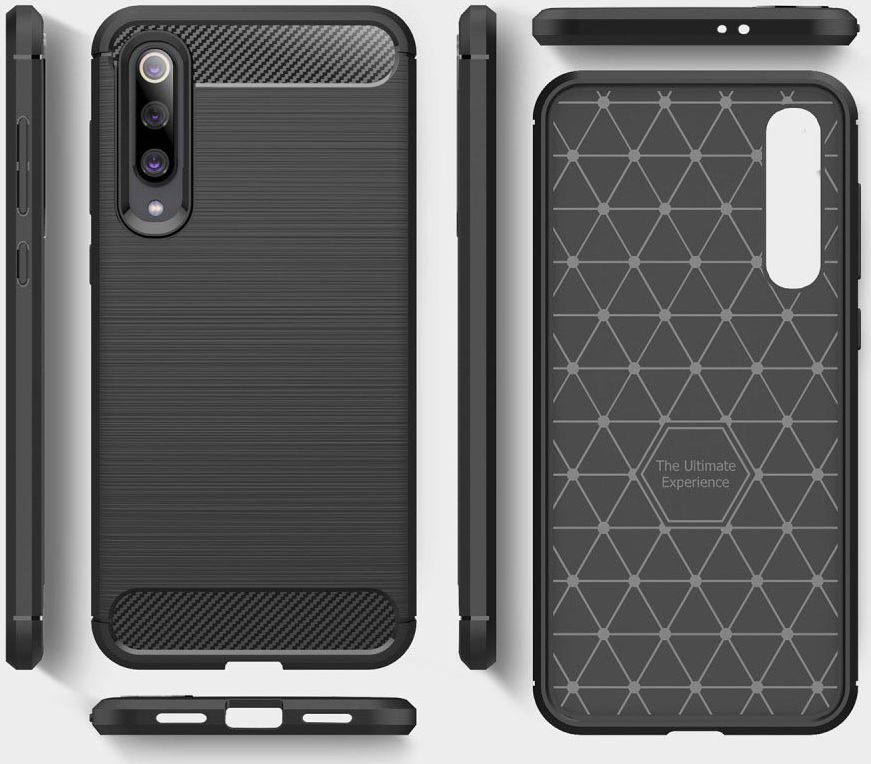 Xiaomi Mi 9 SE Geborsteld TPU Hoesje Zwart afbeelding 5