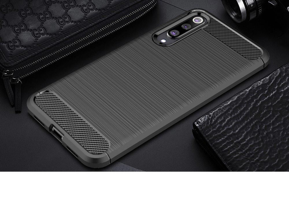 Xiaomi Mi 9 SE Geborsteld TPU Hoesje Zwart afbeelding 7