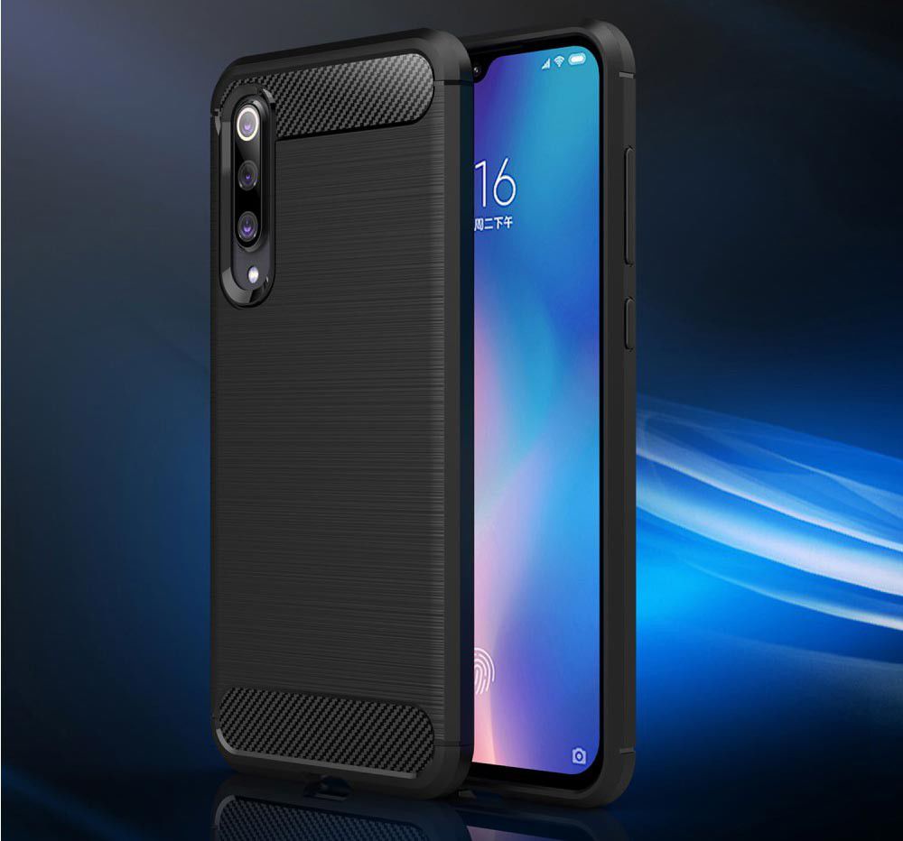 Xiaomi Mi 9 SE Geborsteld TPU Hoesje Zwart afbeelding 8
