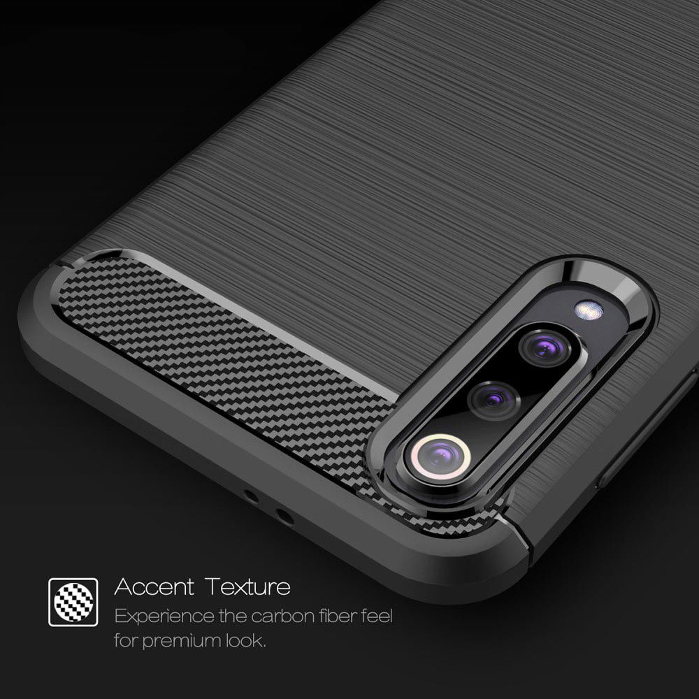 Xiaomi Mi 9 SE Geborsteld TPU Hoesje Zwart afbeelding 10