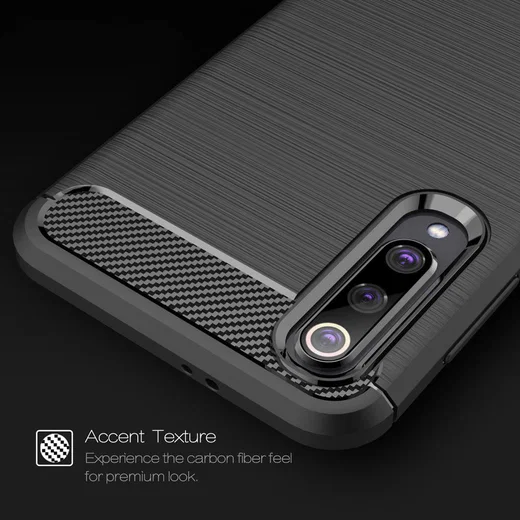 Xiaomi Mi 9 SE Geborsteld TPU Hoesje Zwart afbeelding 10