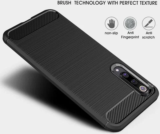 Xiaomi Mi 9 SE Geborsteld TPU Hoesje Blauw afbeelding 5