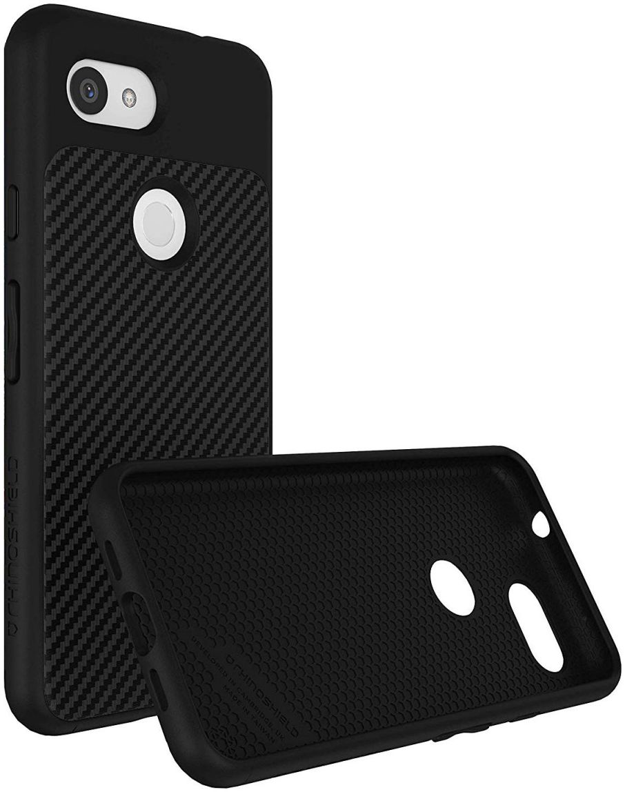 RhinoShield SolidSuit Google Pixel 3A XL Hoesje Carbon Fiber afbeelding 2