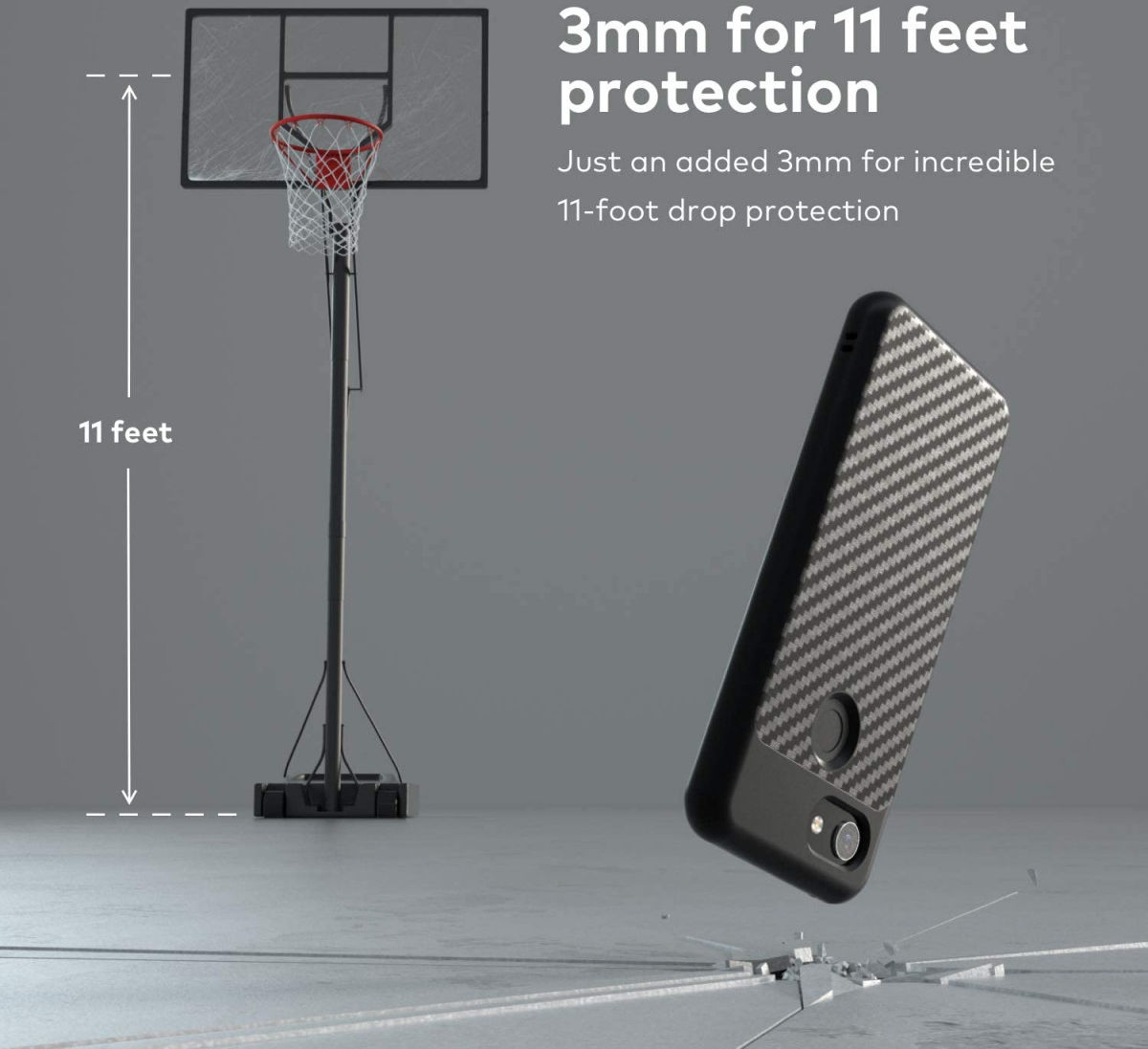 RhinoShield SolidSuit Google Pixel 3A XL Hoesje Carbon Fiber afbeelding 4