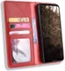 Motorola One Vision Portemonnee Hoesje met Standaard Functie Rood afbeelding 1