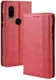 Motorola One Vision Portemonnee Hoesje met Standaard Functie Rood afbeelding 2