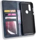 Motorola One Vision Portemonnee Hoesje met Standaard Functie Blauw afbeelding 6