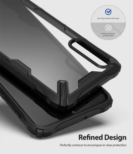Ringke Fusion X Samsung Galaxy A70 Hoesje Zwart afbeelding 4