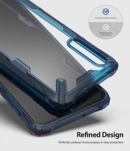 Ringke Fusion X Samsung Galaxy A70 Hoesje Blauw afbeelding 3