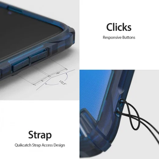 Ringke Fusion X Samsung Galaxy A70 Hoesje Blauw afbeelding 8