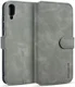 Huawei Y6s / Y6 (2019) Hoesje Retro Portemonnee Grijs afbeelding 1