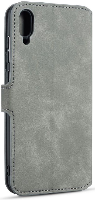 Huawei Y6s / Y6 (2019) Hoesje Retro Portemonnee Grijs afbeelding 4