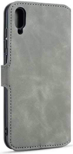 Huawei Y6s / Y6 (2019) Hoesje Retro Portemonnee Grijs afbeelding 4