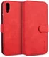 Huawei Y6s / Y6 (2019) Hoesje Retro Portemonnee Rood afbeelding 1