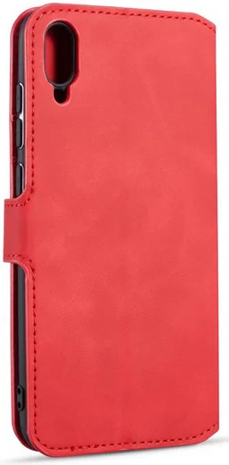 Huawei Y6s / Y6 (2019) Hoesje Retro Portemonnee Rood afbeelding 4